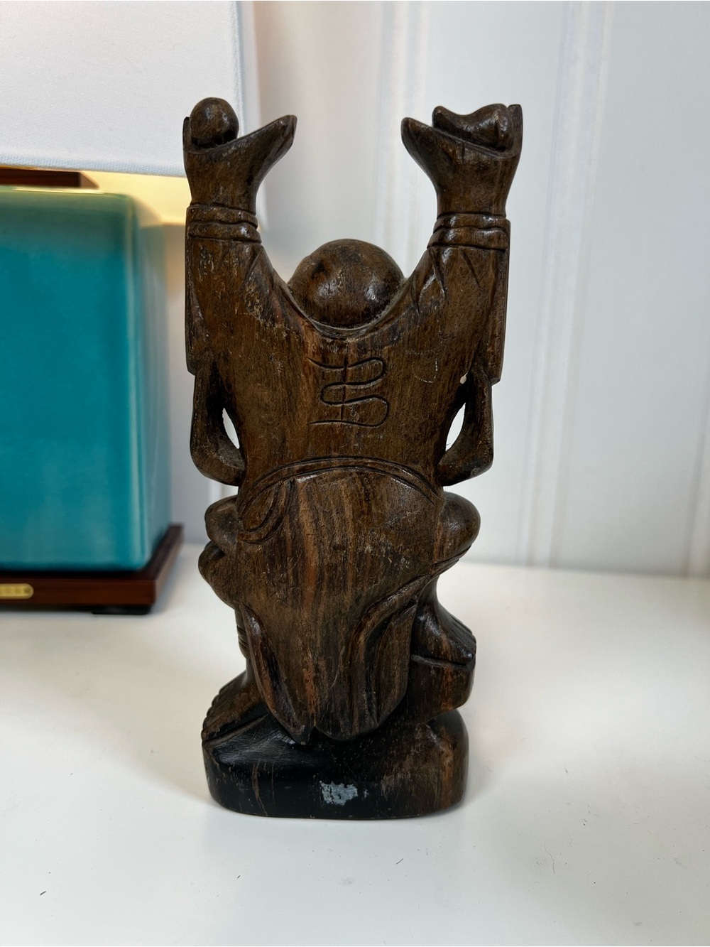 Vintage Hand Carved Happy Buddha - Picture 3 of 5